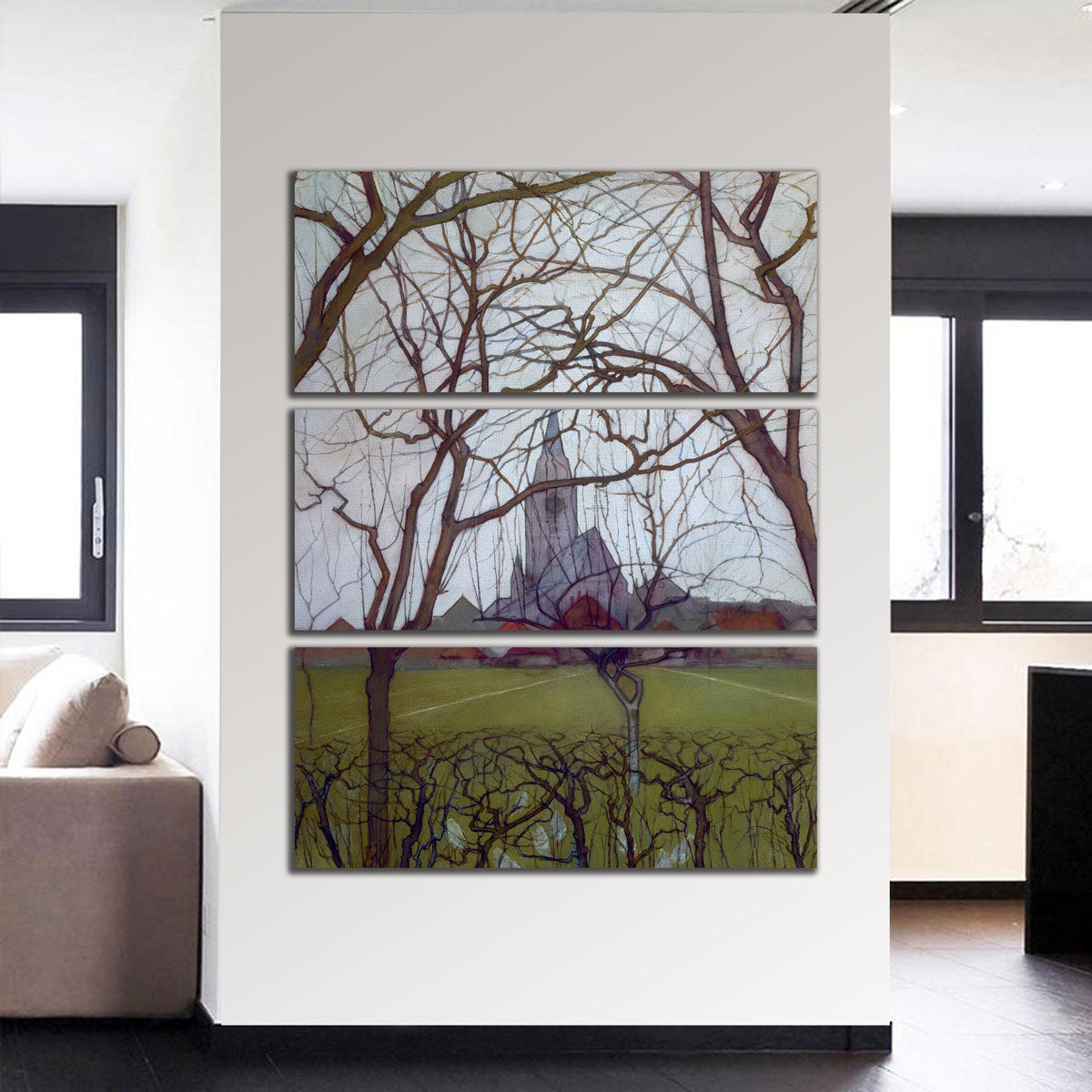 Village Church Wall Art