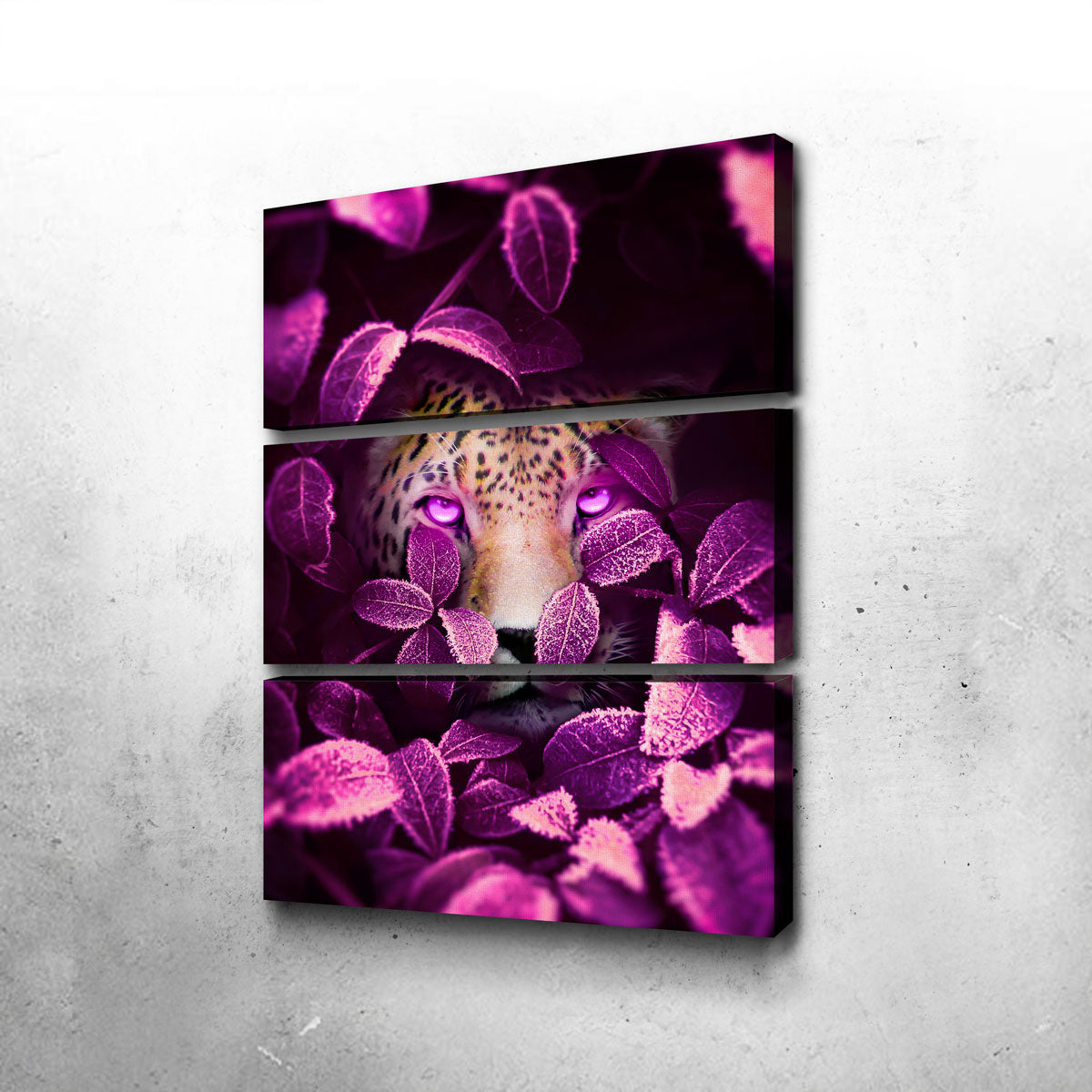 Pink Eyes Jaguar Wall Art