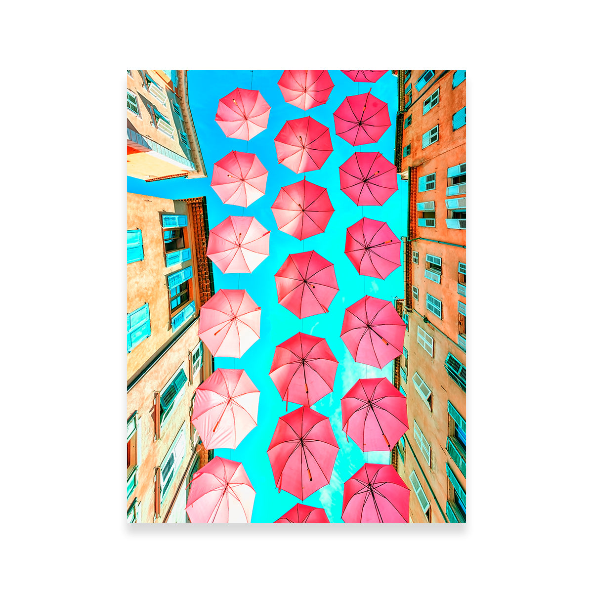 Pink Umbrellas Wall Art