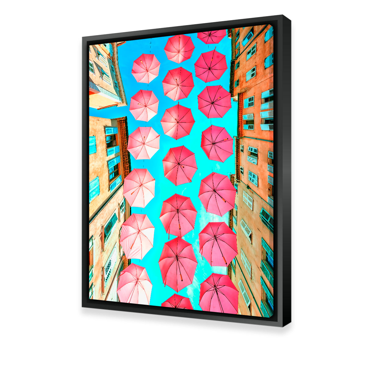 Pink Umbrellas Wall Art