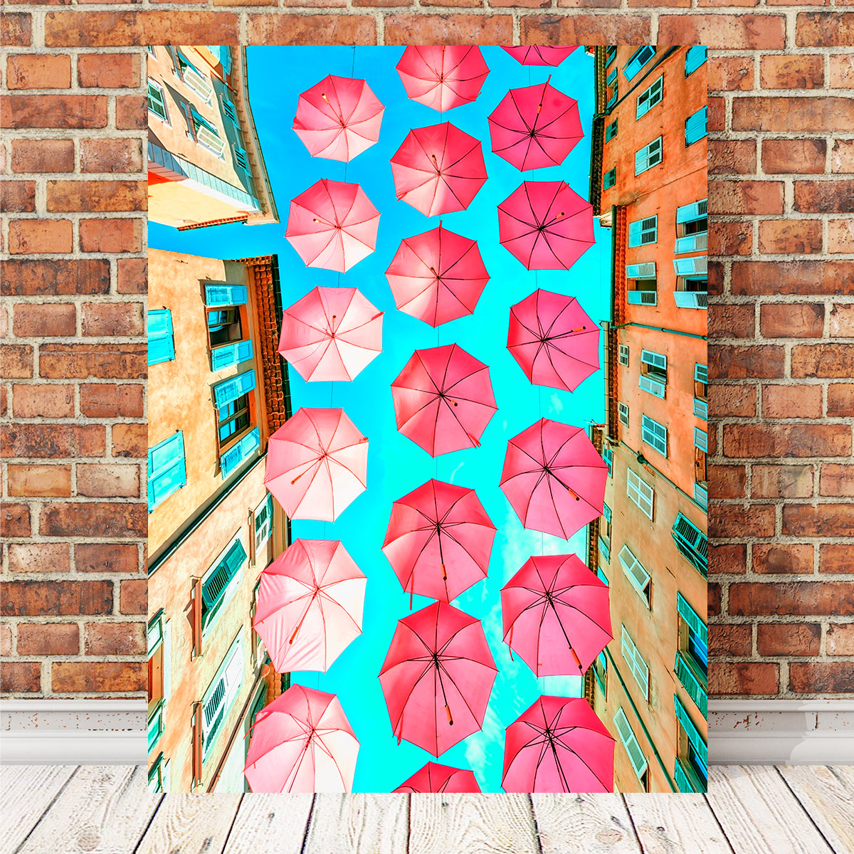 Pink Umbrellas Wall Art