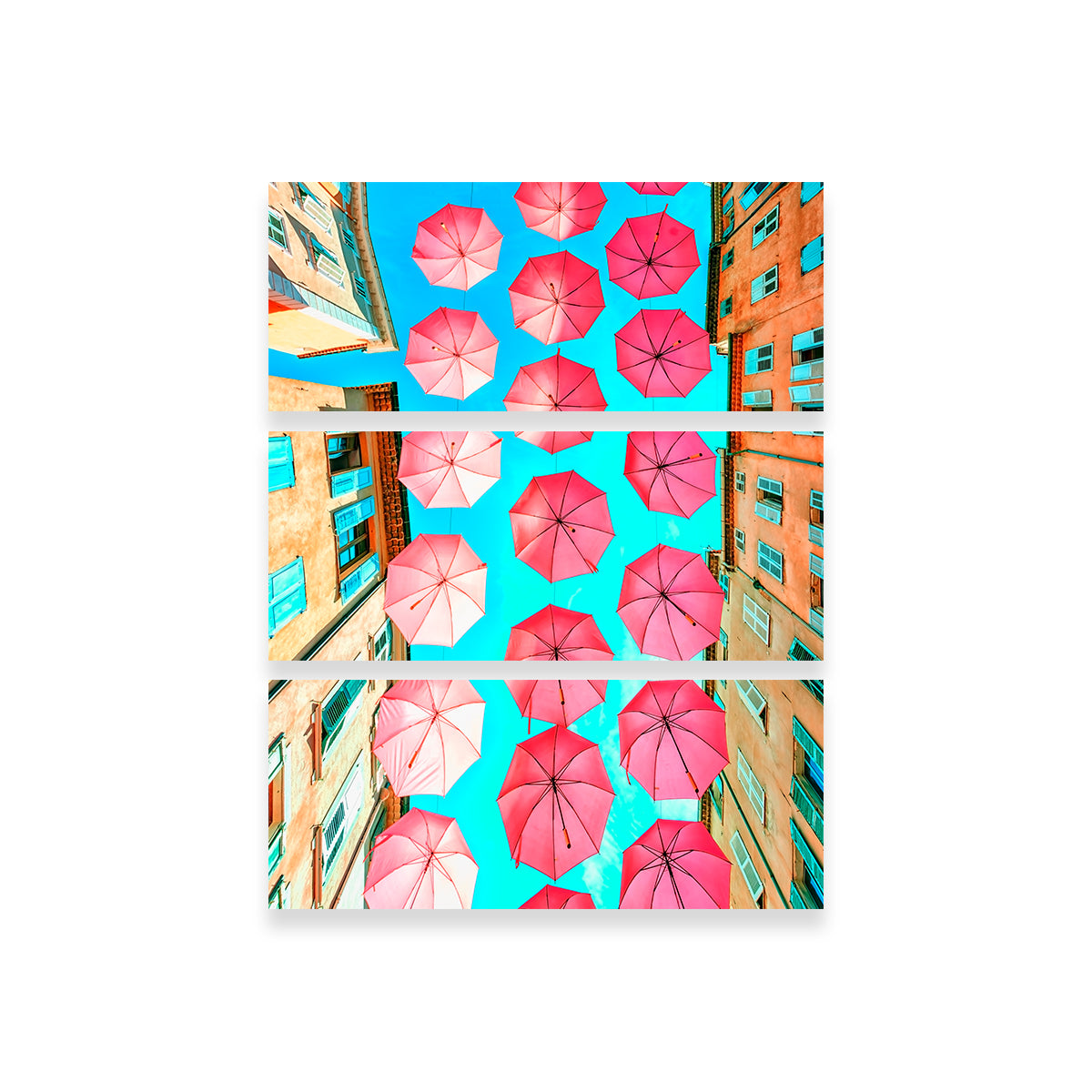 Pink Umbrellas Wall Art