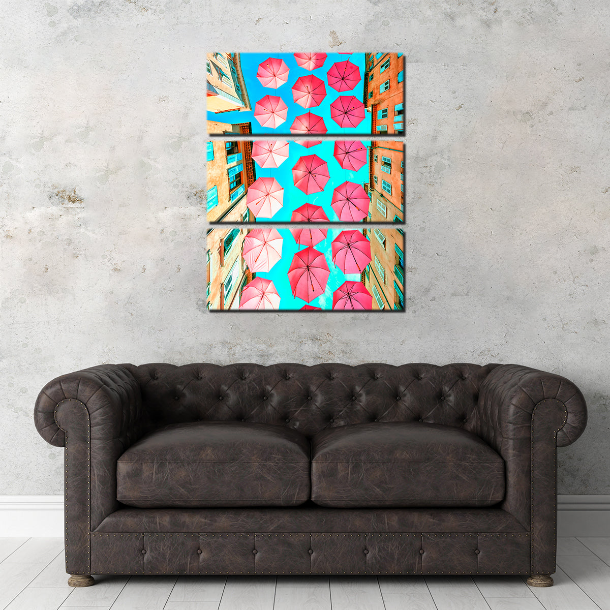 Pink Umbrellas Wall Art