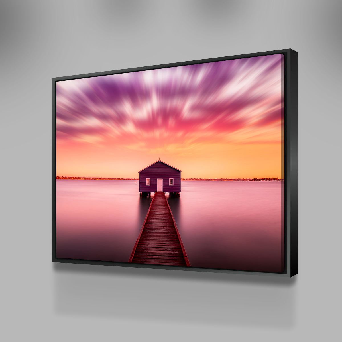 Pink Lake House Wall Art