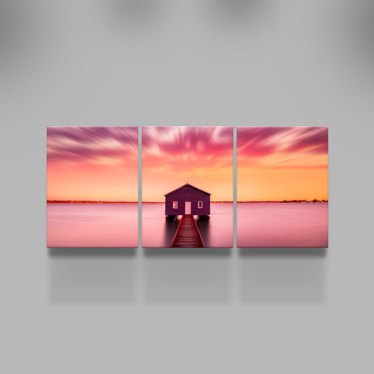 Pink Lake House Wall Art
