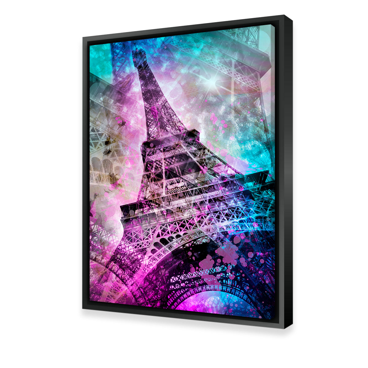 Pop Art Eiffel Tower Wall Art