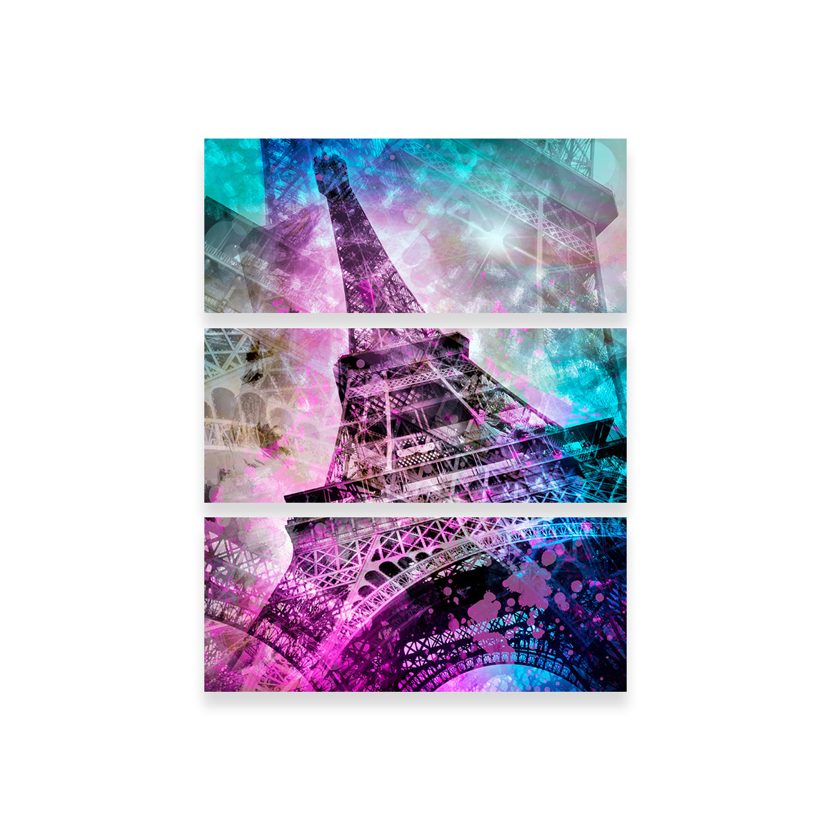 Pop Art Eiffel Tower Wall Art