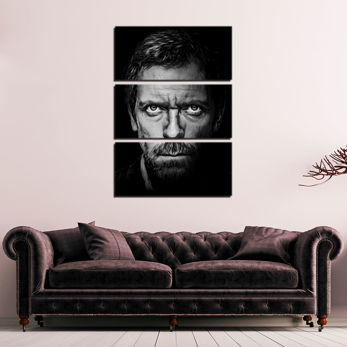 Portrait Dr House Wall Art