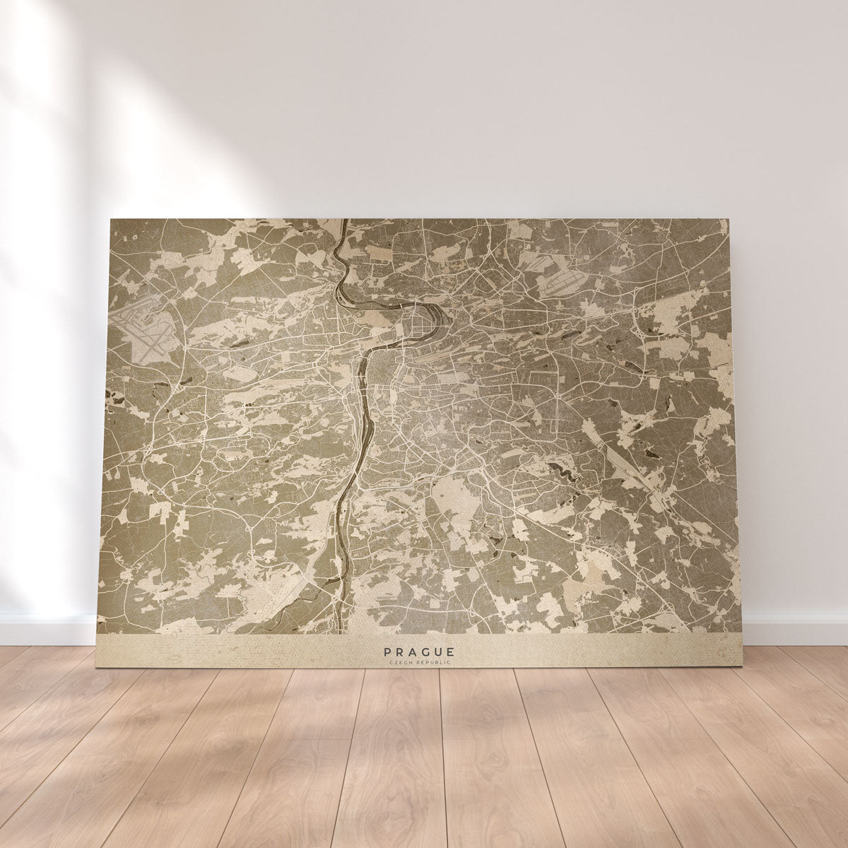 Prague Map Wall Art