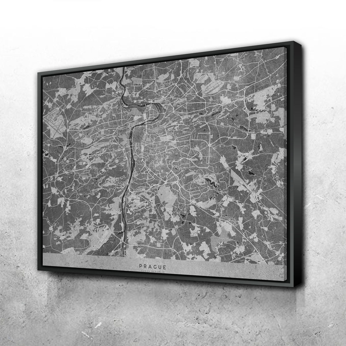 Prague Map 2 Wall Art