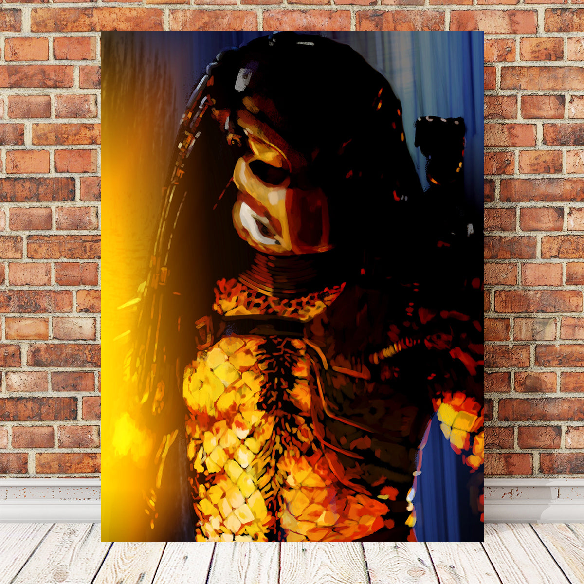 Predator In Blue Wall Art