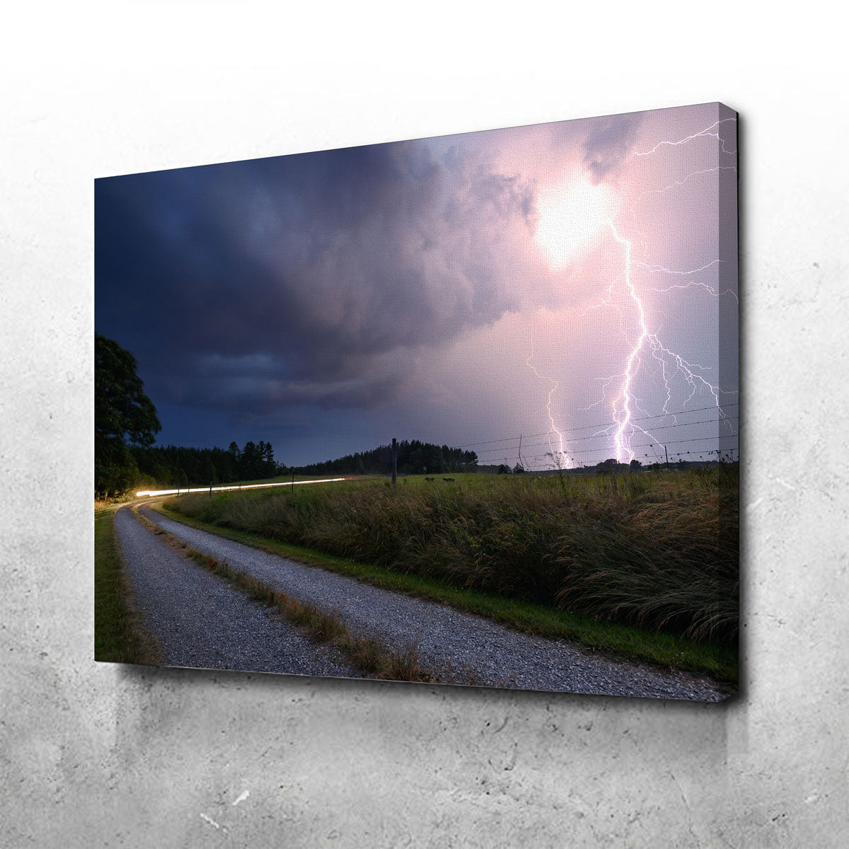 Purple Strike Wall Art