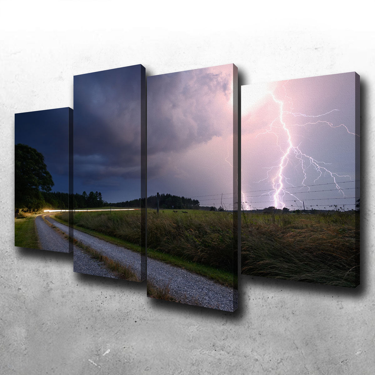 Purple Strike Wall Art