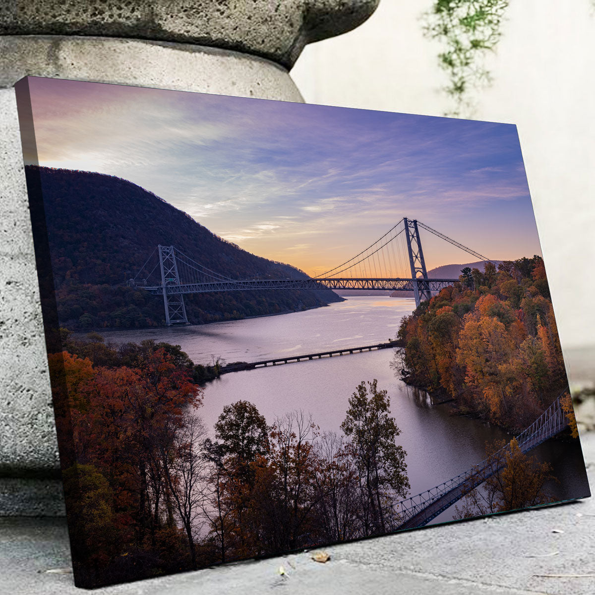 Purple Heart Bridge Wall Art