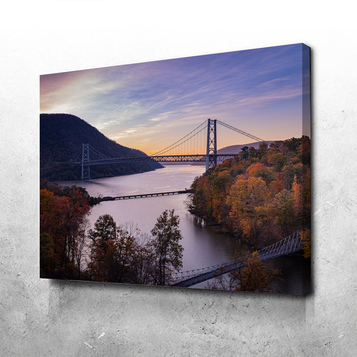 Purple Heart Bridge Wall Art