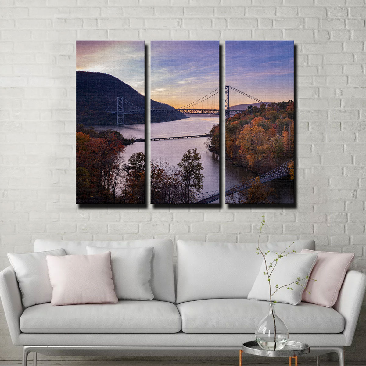 Purple Heart Bridge Wall Art