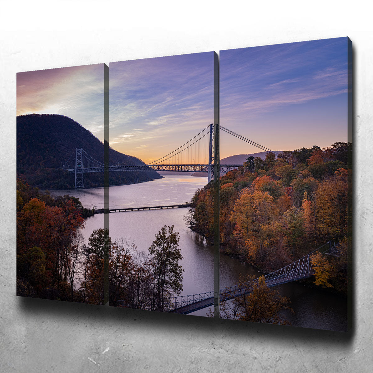 Purple Heart Bridge Wall Art