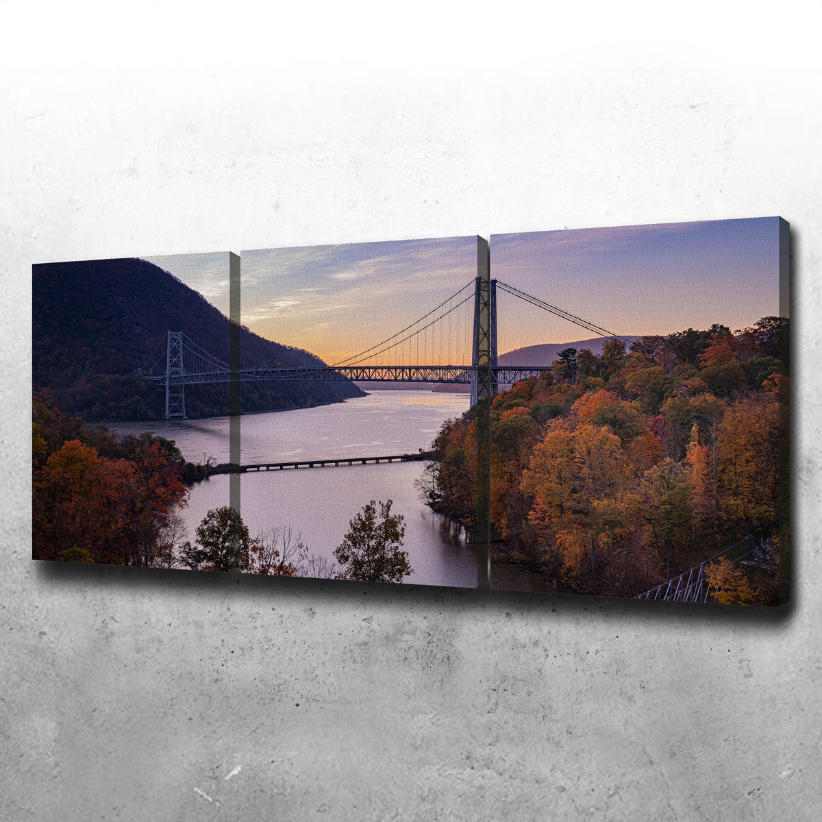 Purple Heart Bridge Wall Art