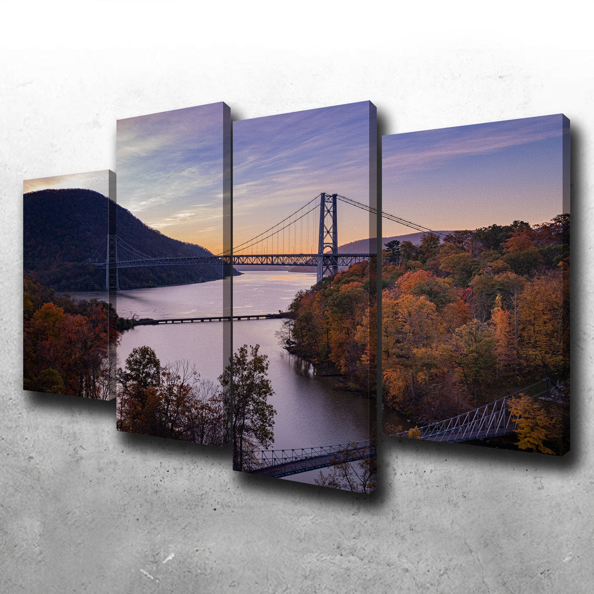 Purple Heart Bridge Wall Art