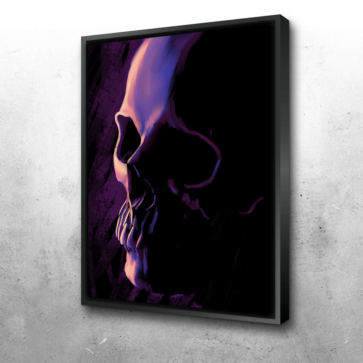 Purple Skull Wall Art