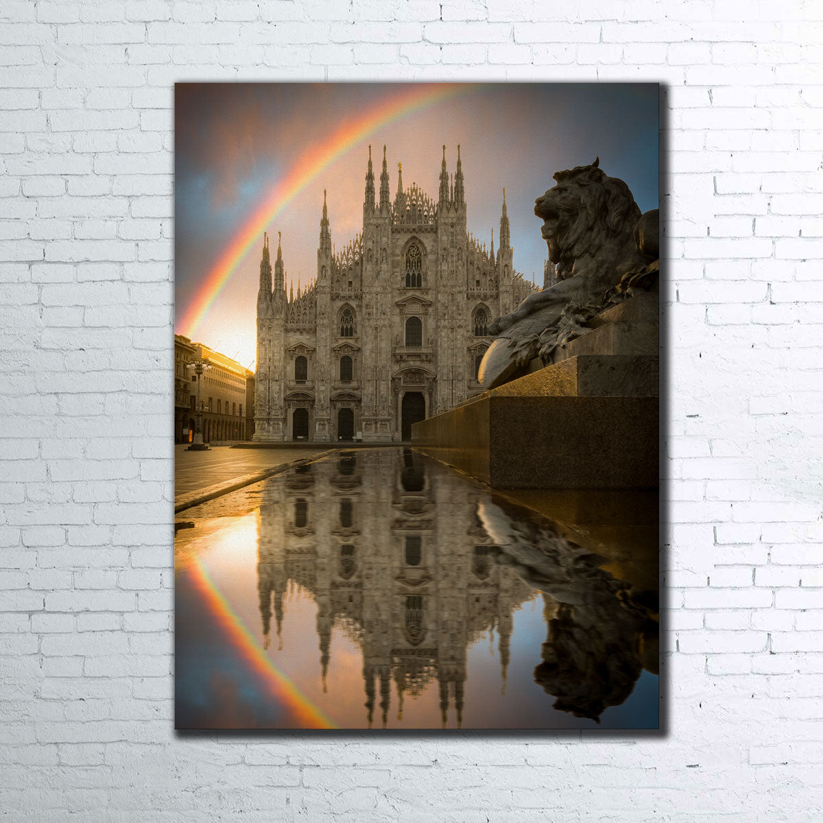 Rainbow in Milan Wall Art