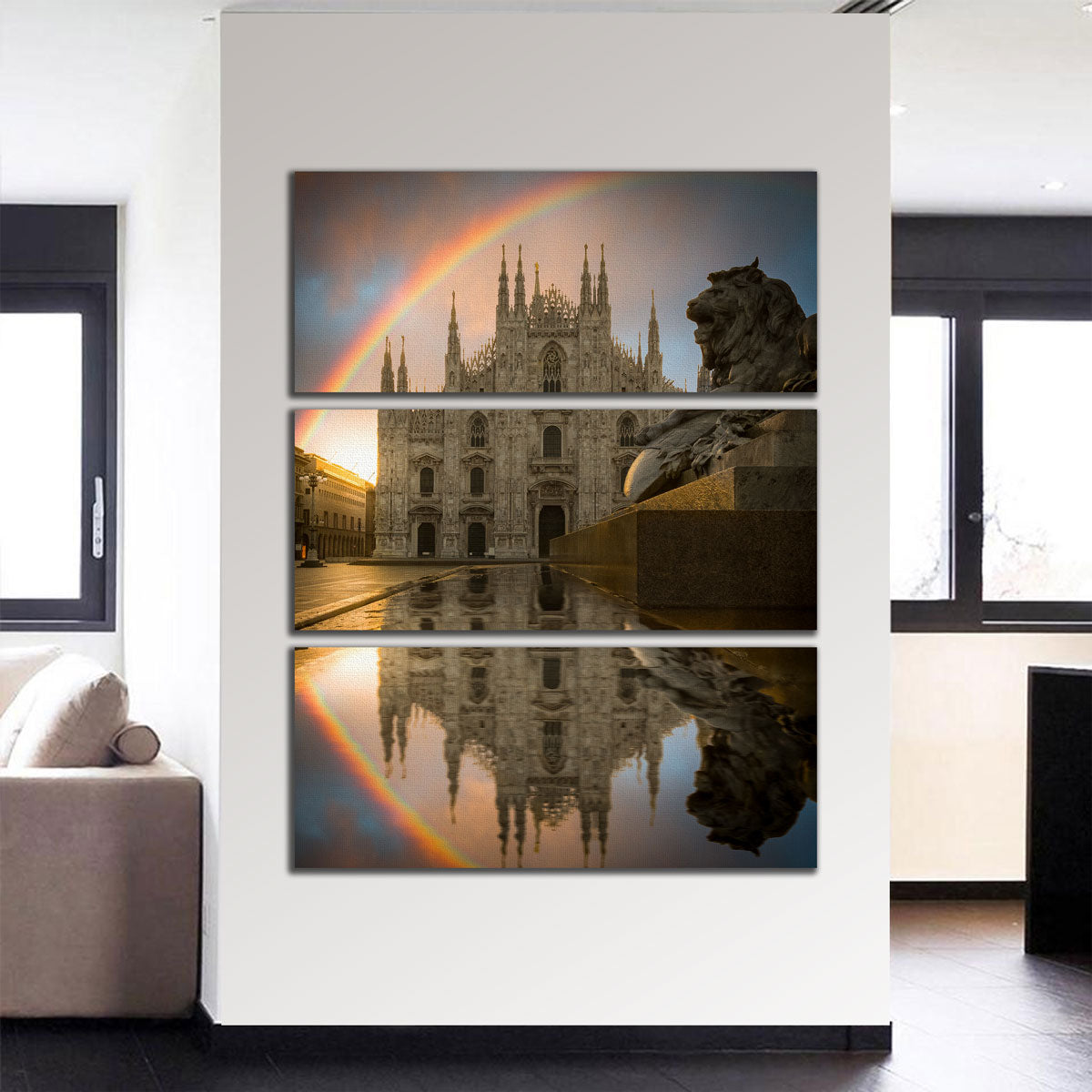 Rainbow in Milan Wall Art