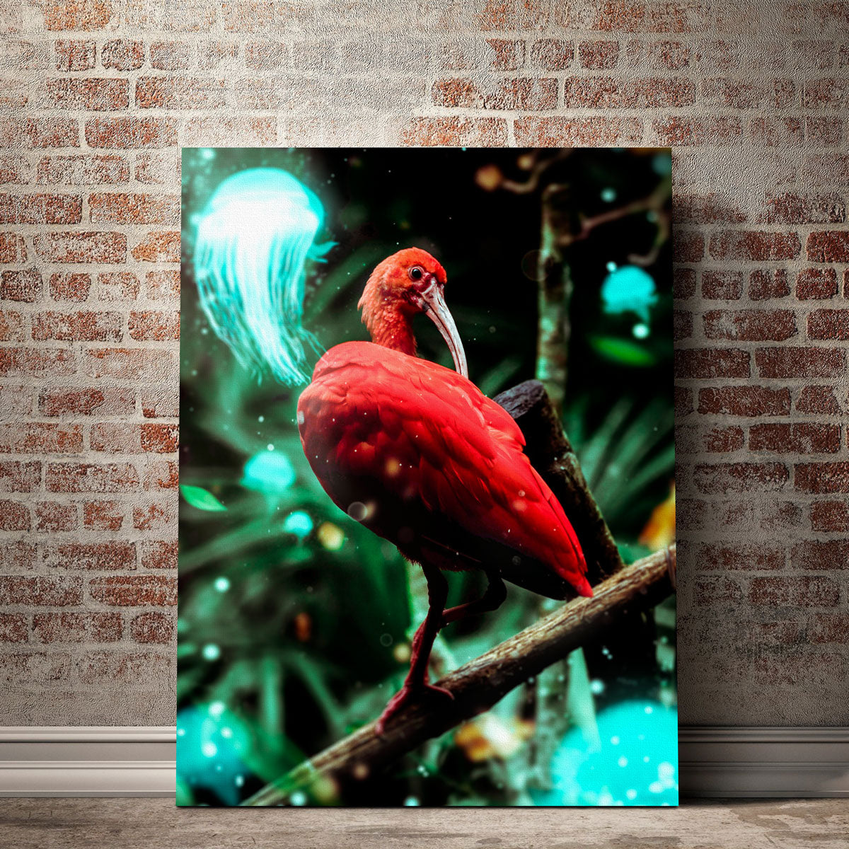 Red Bird Wall Art