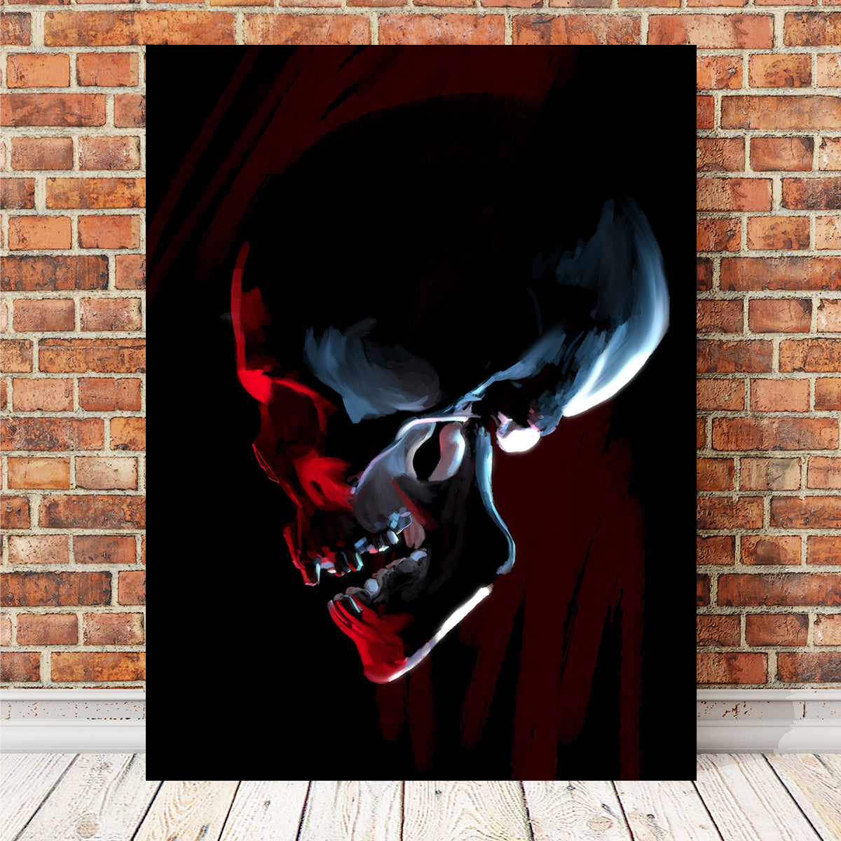 Red Skull Wall Art
