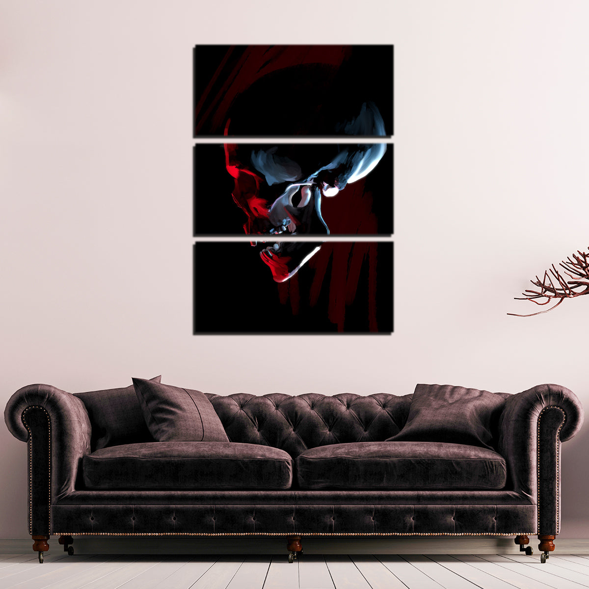 Red Skull Wall Art
