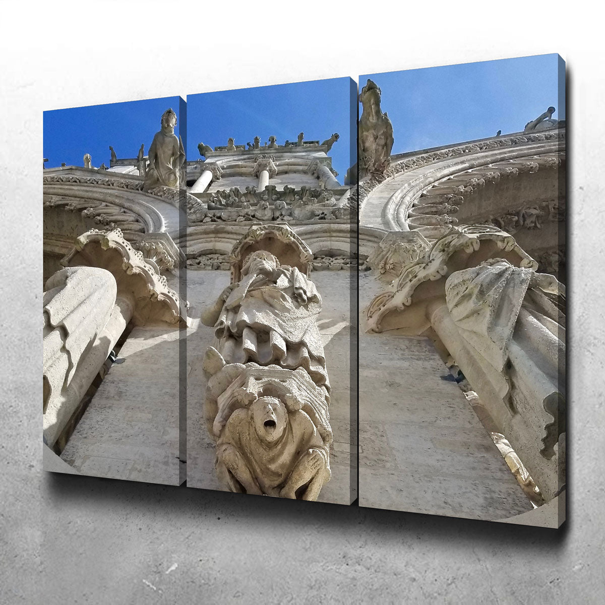 Reims Cathedral Gargoyles Wall Art