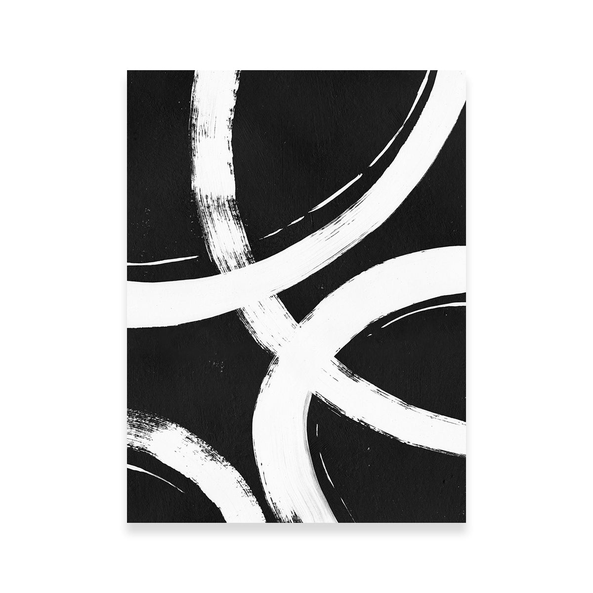 Rings Black & White Wall Art