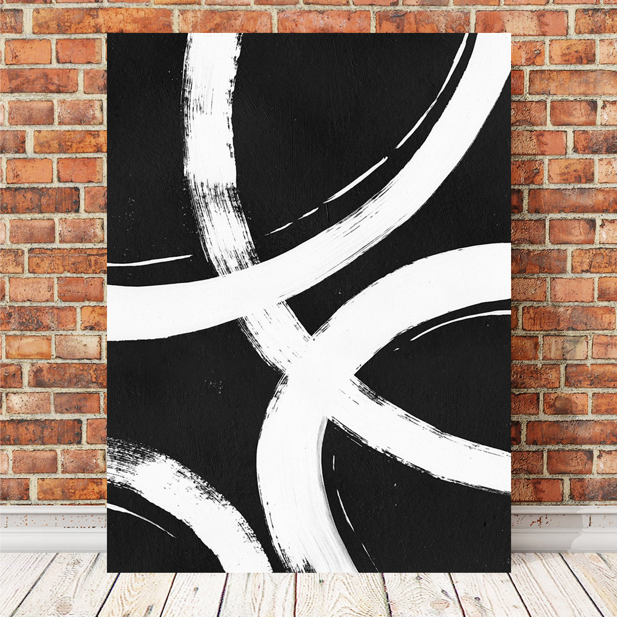 Rings Black & White Wall Art
