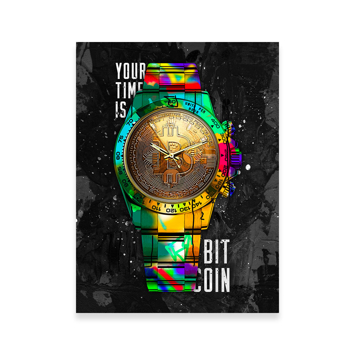 Rolex Bitcoin Wall Art