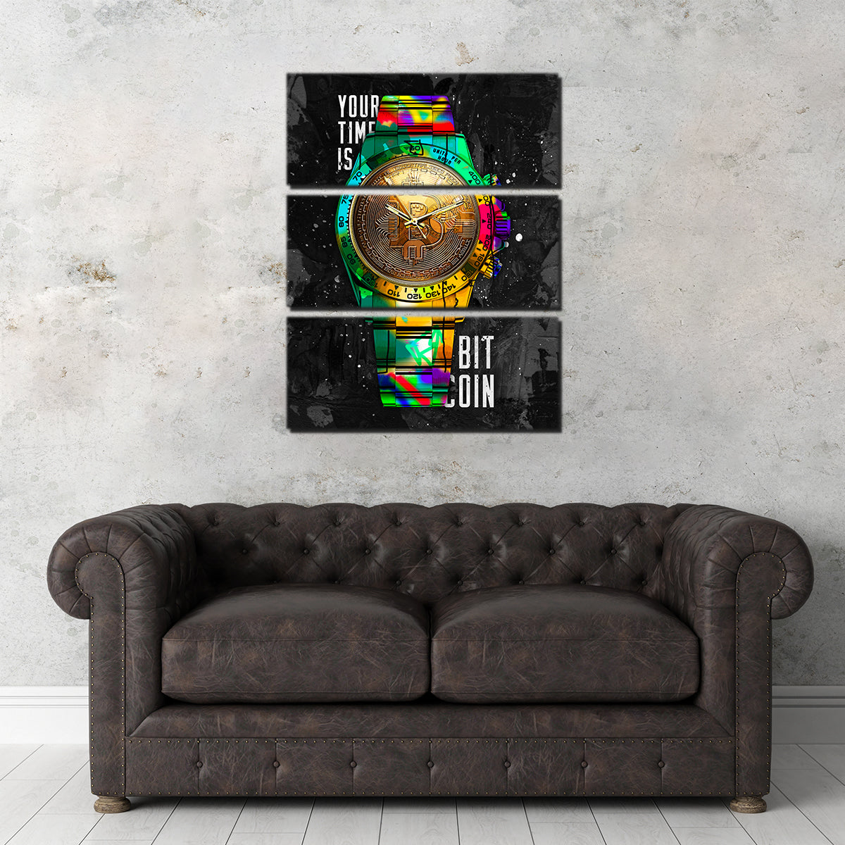 Rolex Bitcoin Wall Art