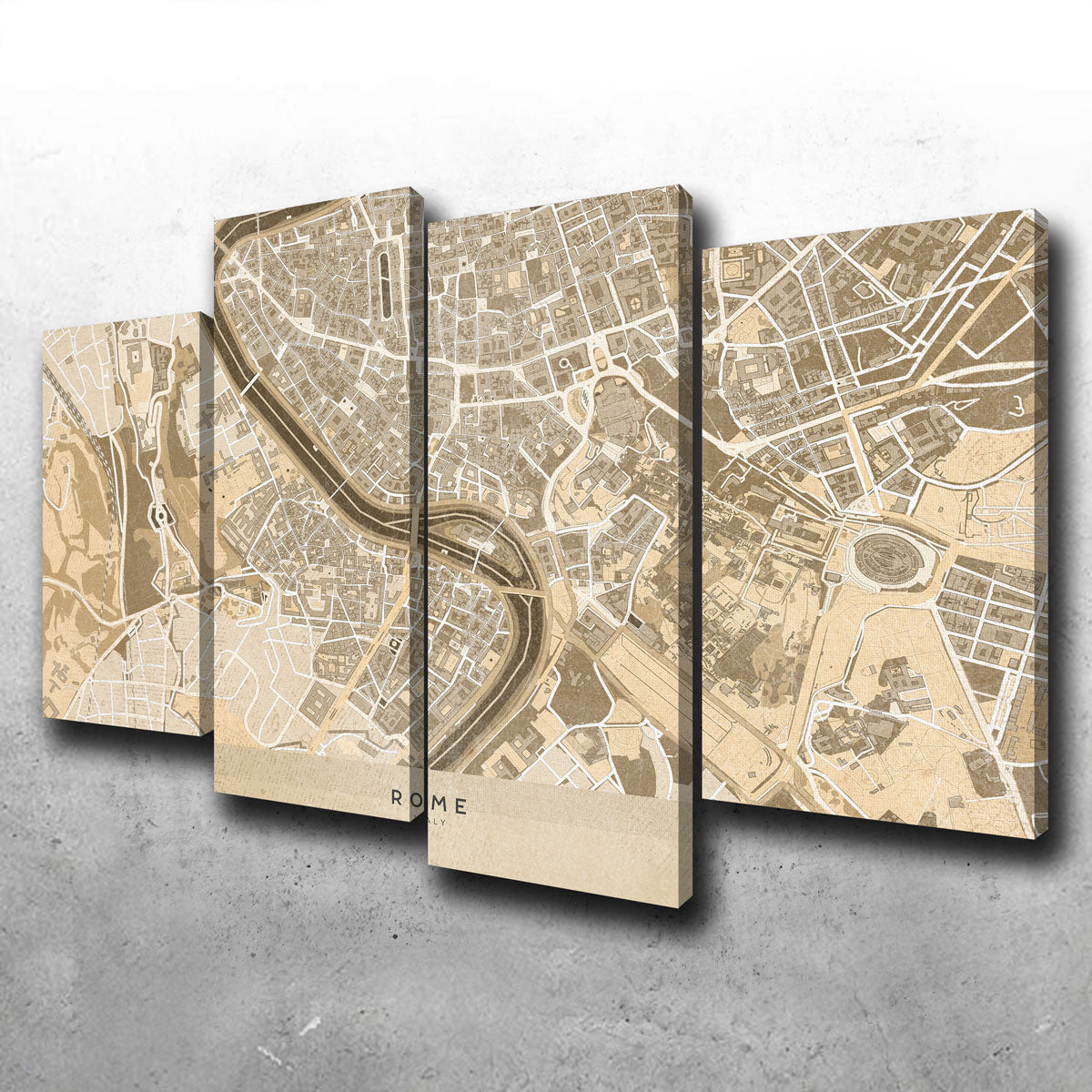 Rome Map Wall Art