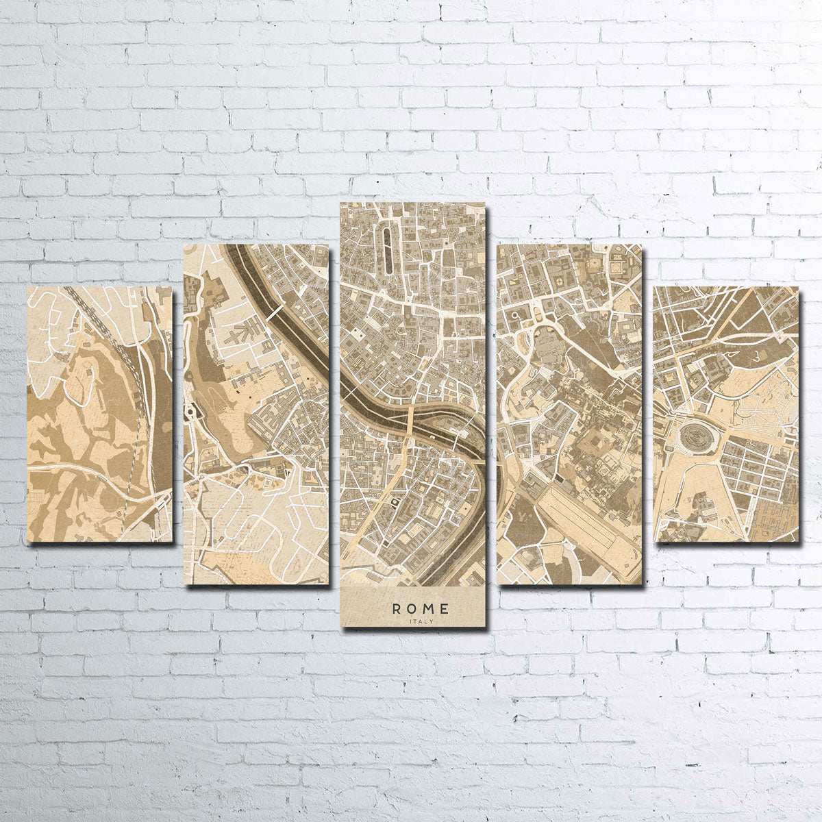 Rome Map Wall Art