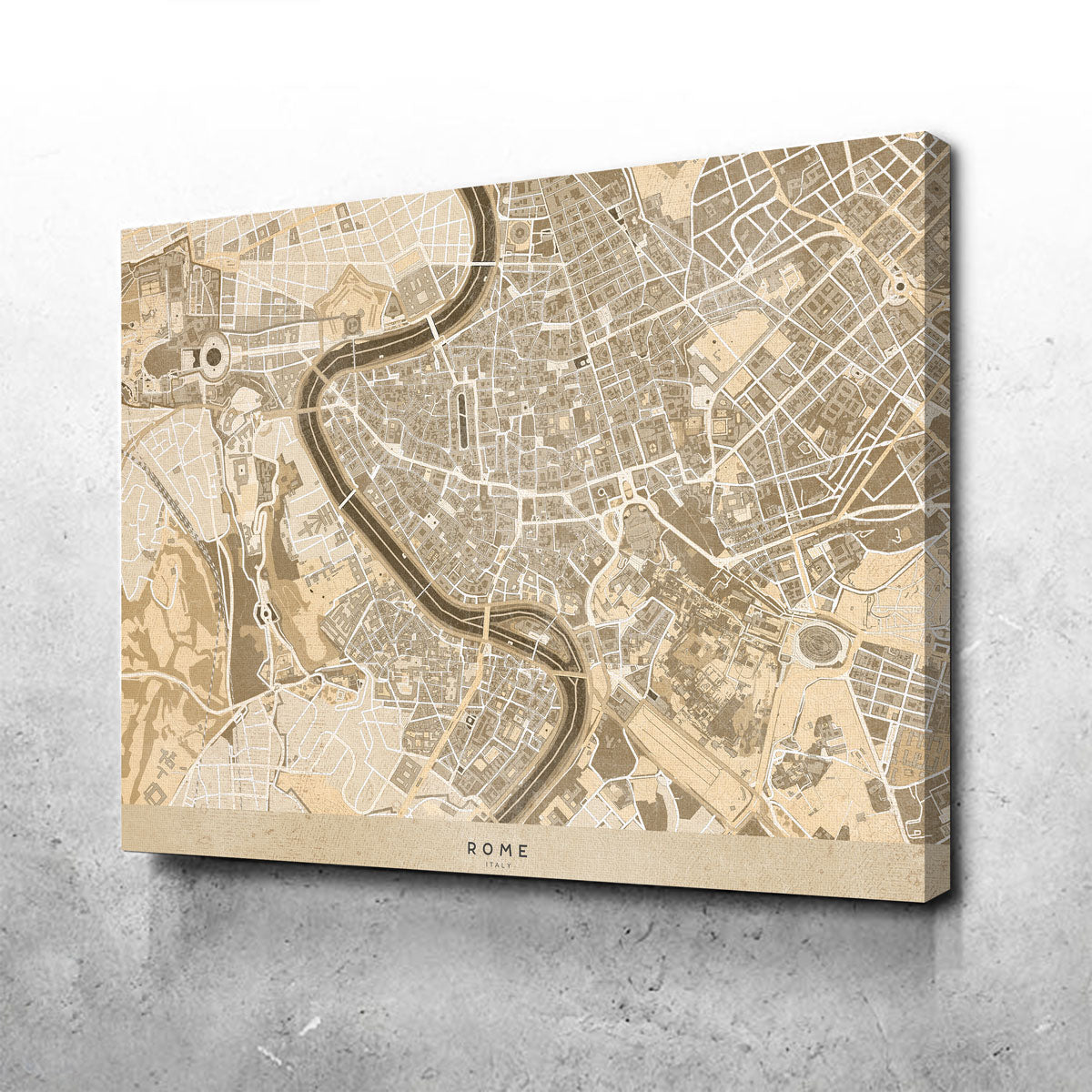 Rome Map Wall Art