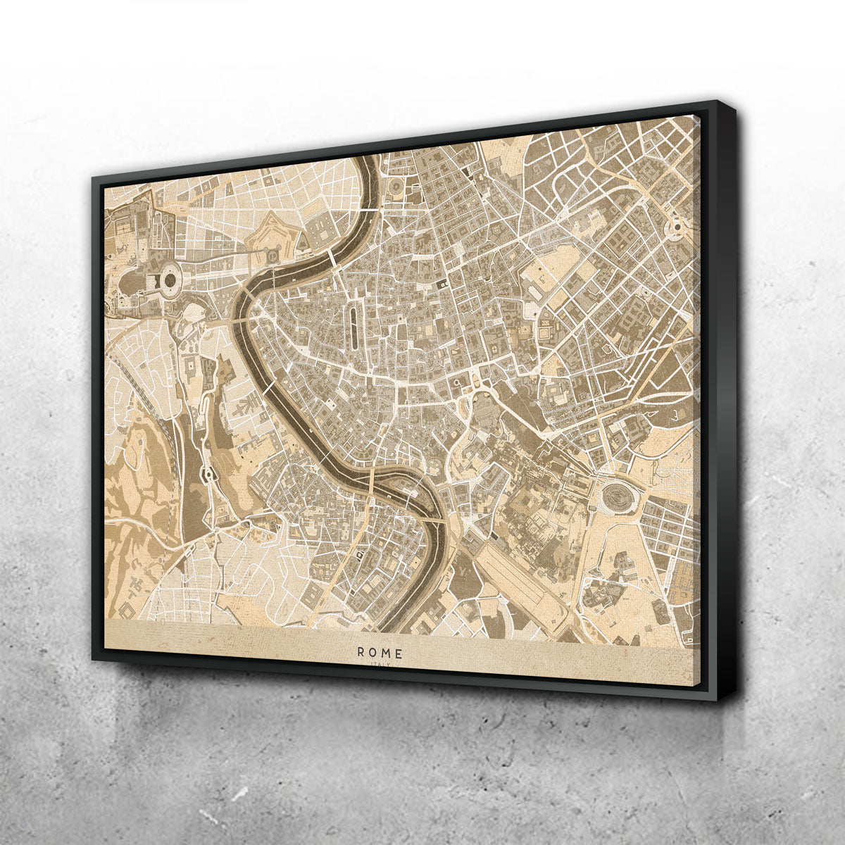 Rome Map Wall Art