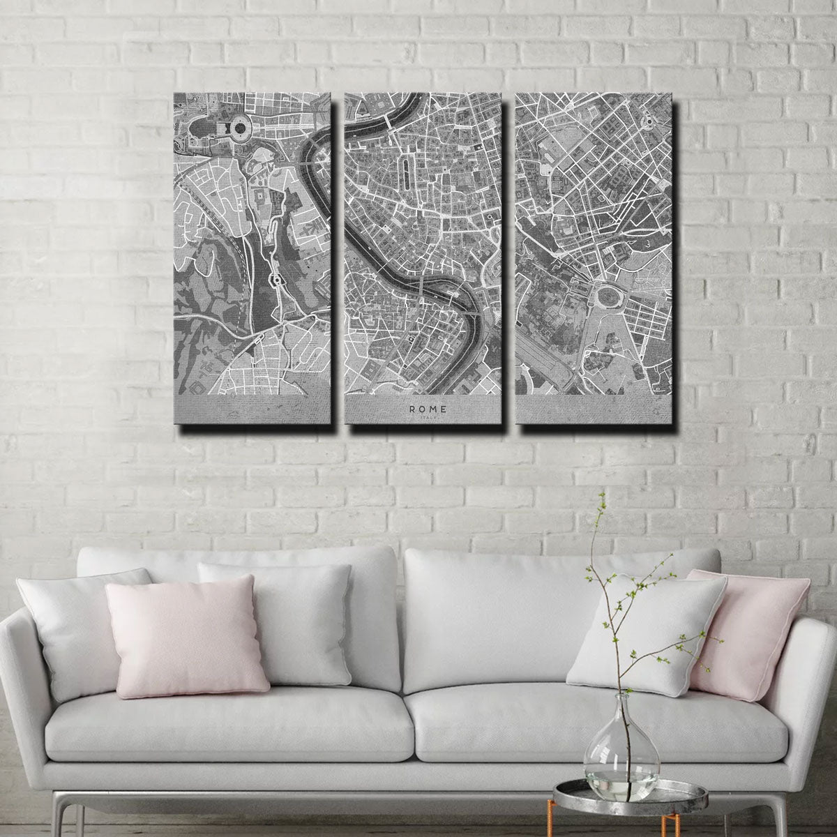 Rome Map 2 Wall Art