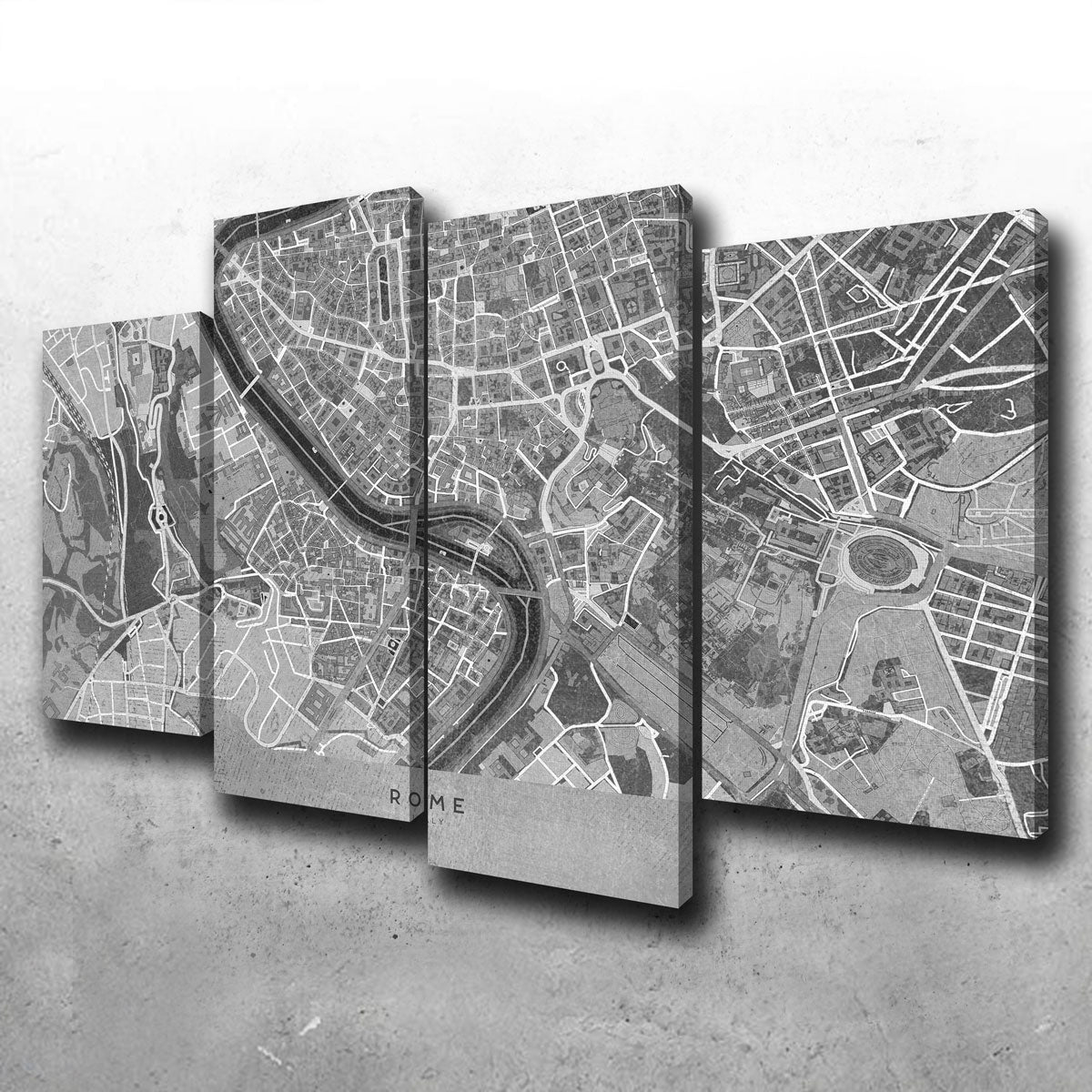 Rome Map 2 Wall Art