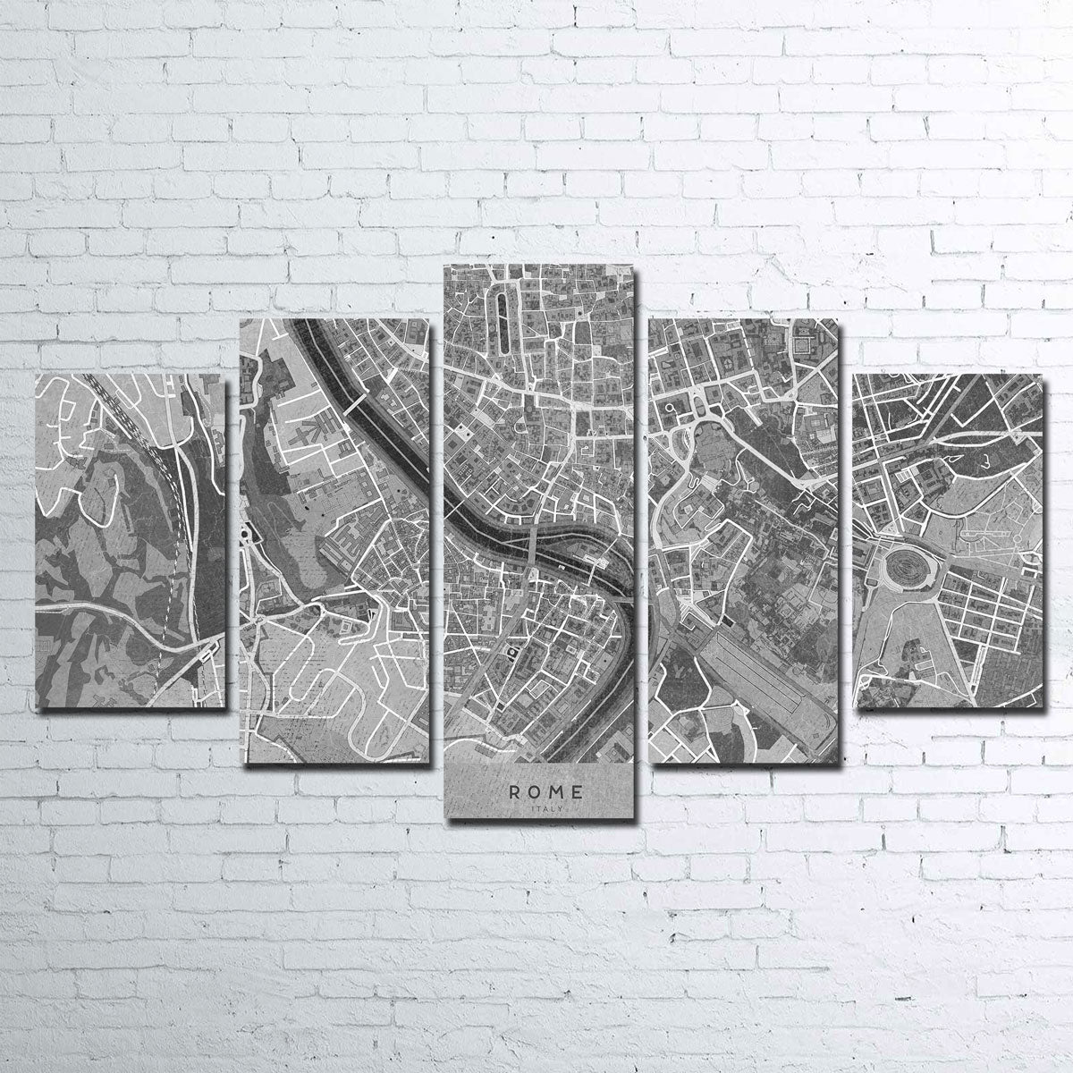 Rome Map 2 Wall Art