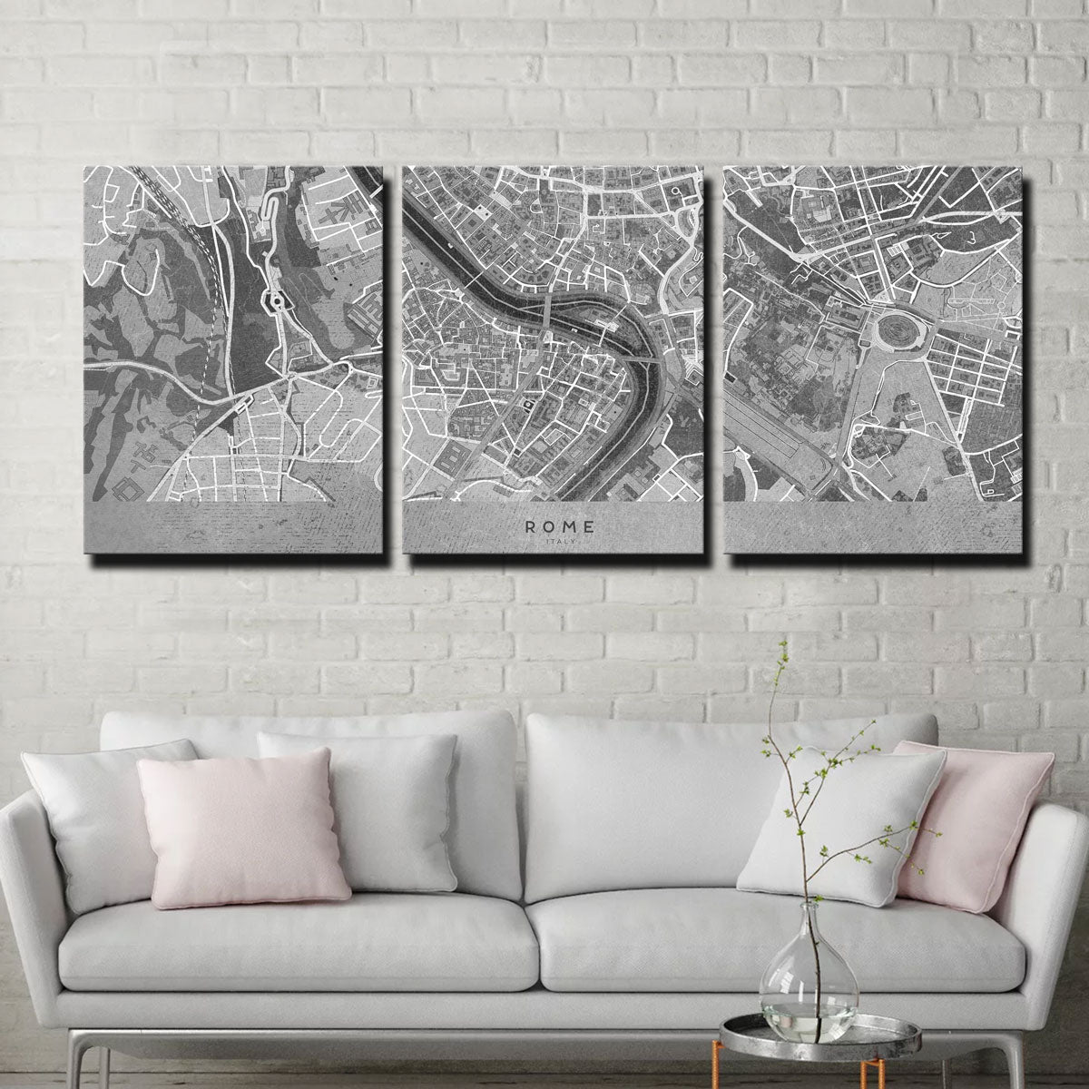 Rome Map 2 Wall Art