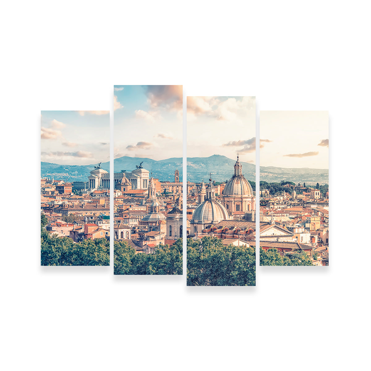 Rome Roofs Wall Art