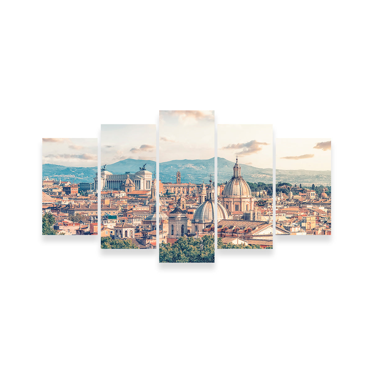 Rome Roofs Wall Art