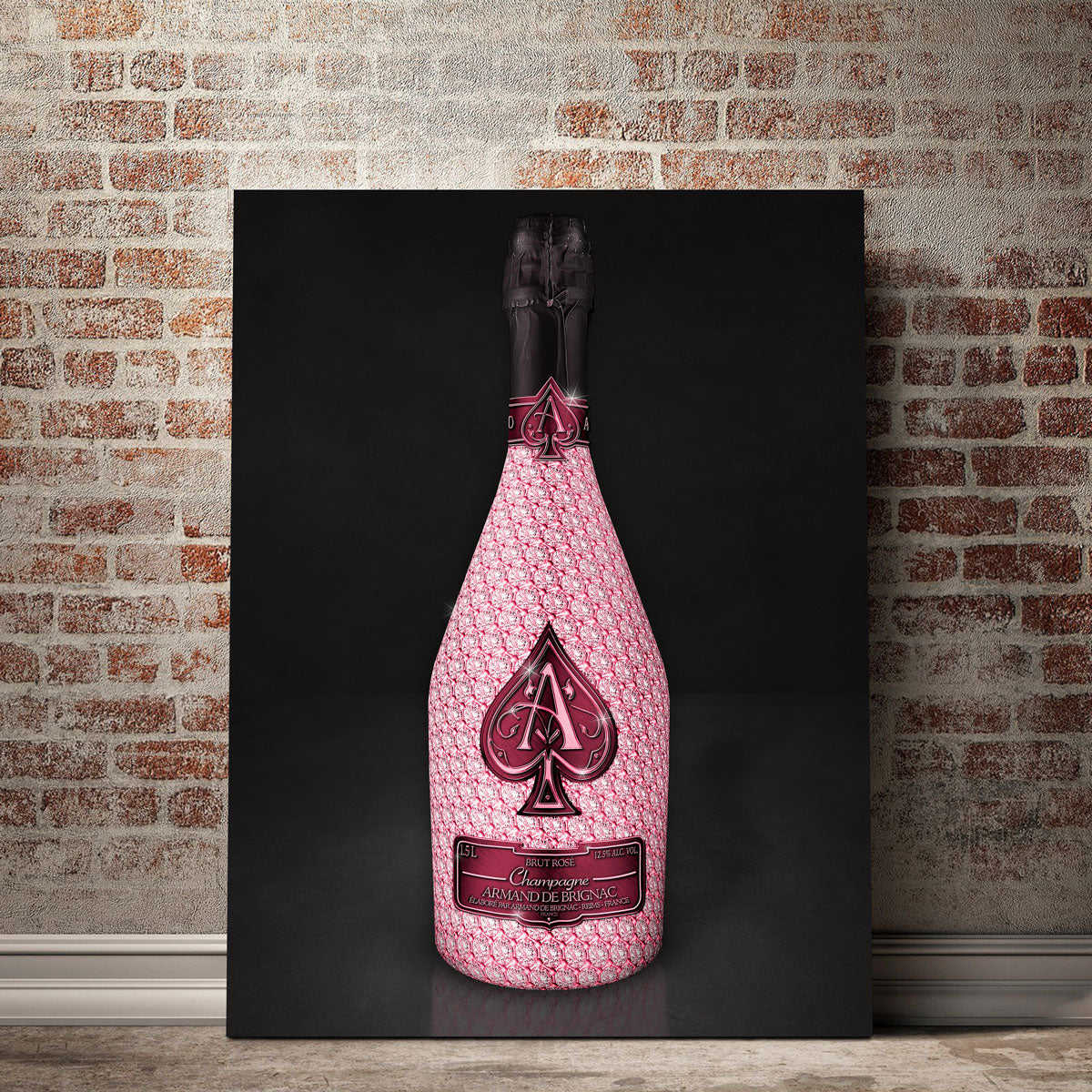Rose Ace Bottle Wall Art