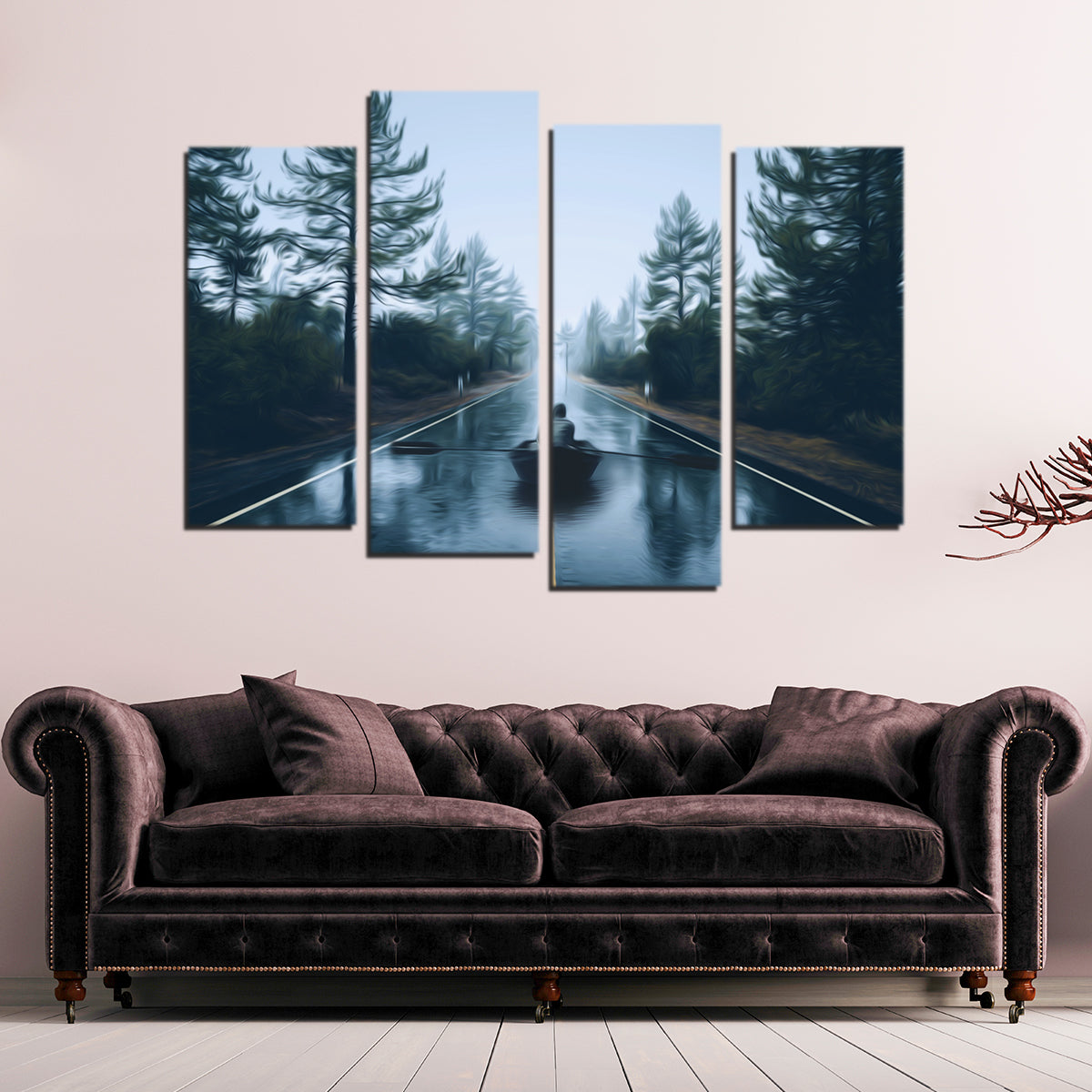 Row Road Wall Art