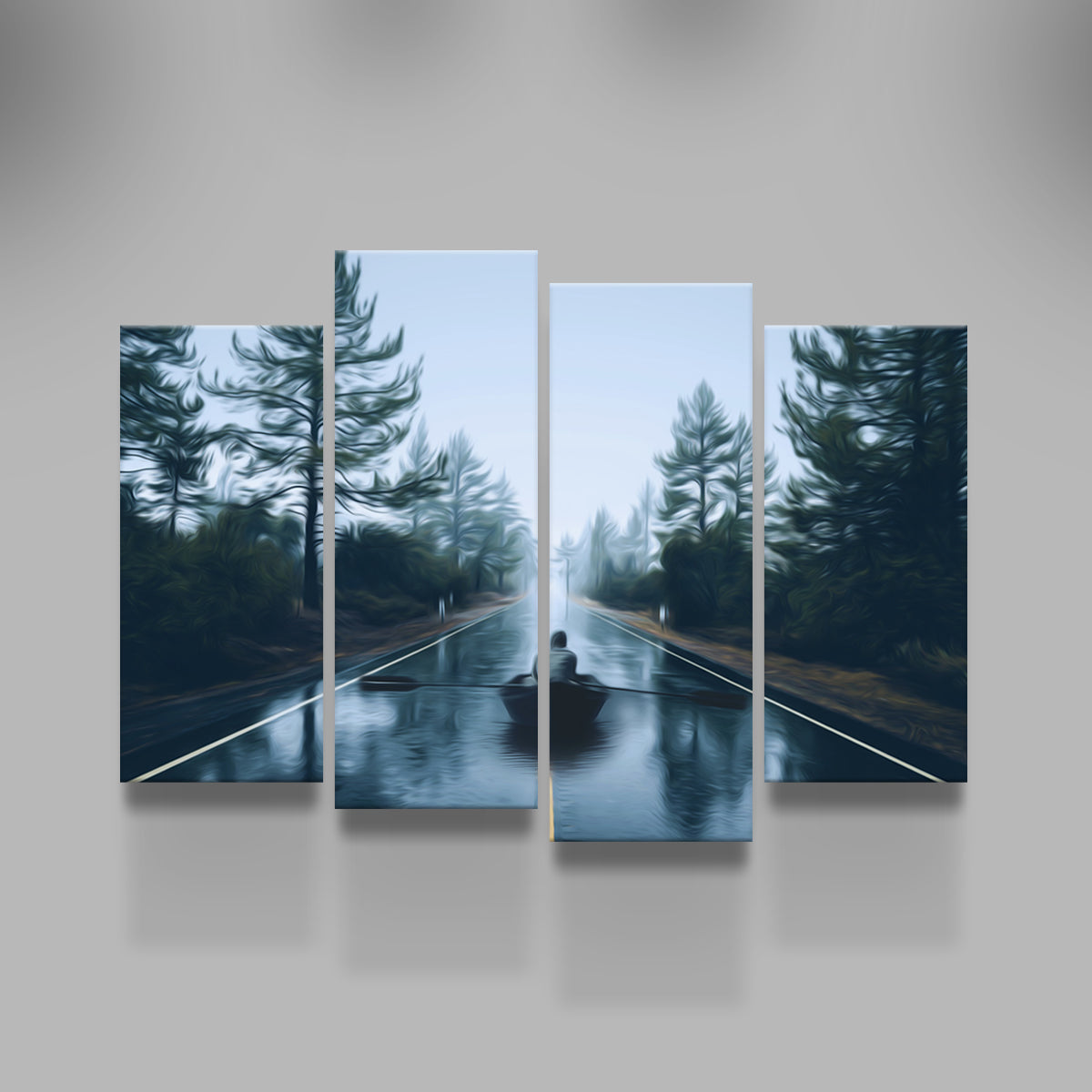 Row Road Wall Art