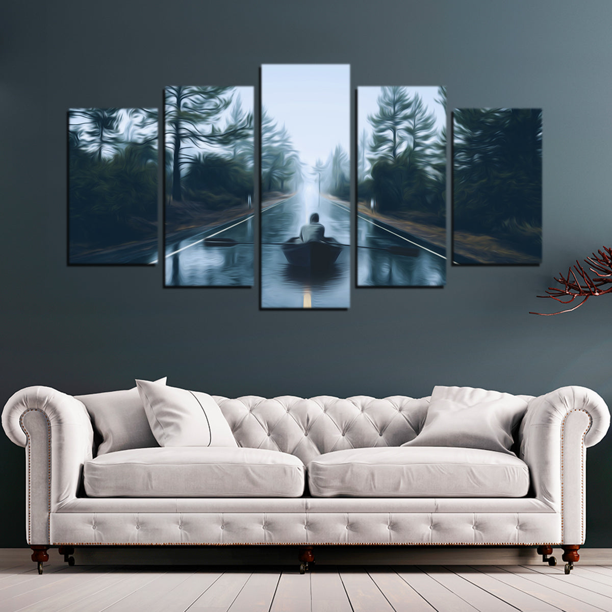 Row Road Wall Art