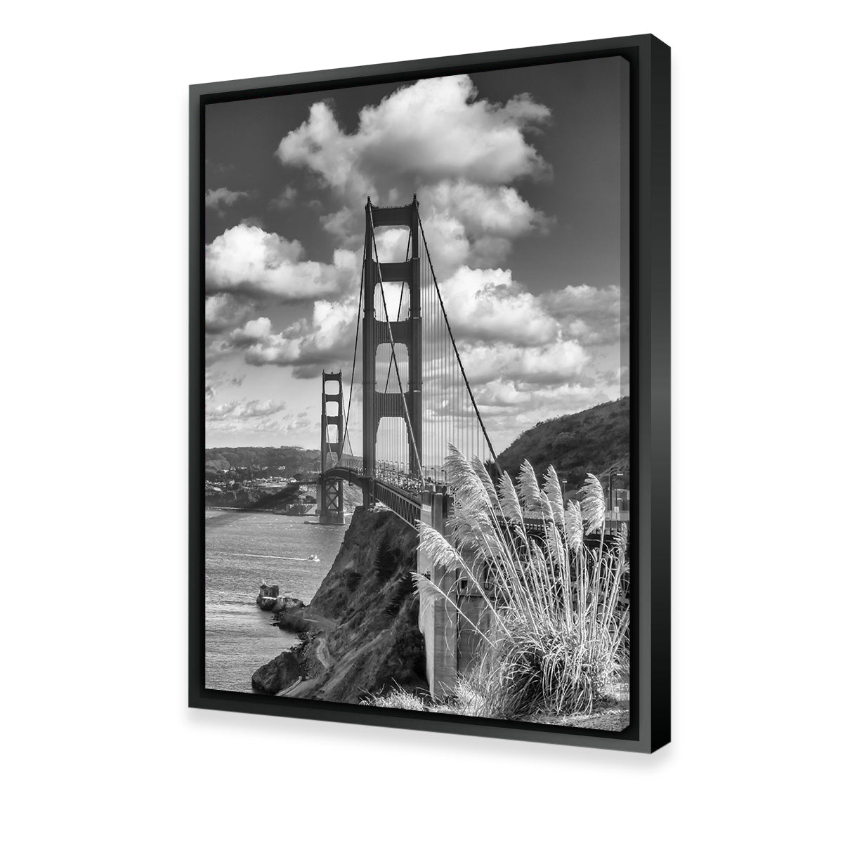 San Francisco Golden Gate Bridge Grayscale Wall Art