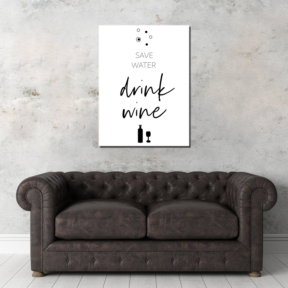 Save Water – Drink Wine Wall Art